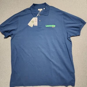 Lacoste Washed Effekt Poloshirt Herren 2XLT blau 100 % Baumwolle Big Tall PH1357 $ 135 - Bild 1 von 11