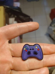 Purple Game Controller Croc Charm, also known as a Jibbitz - Picture 1 of 2
