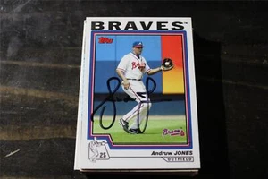 TARJETA AUTOGRAFIADA ANDREW JONES ATLANTA BRAVES - Imagen 1 de 1