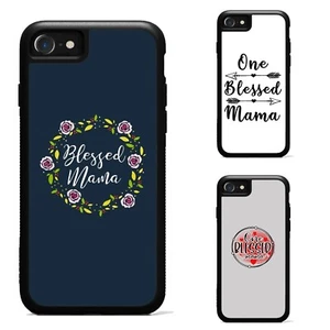 Anti scratch Cover For Apple iPhone SE 11 12 13 14 15 16 Mom Life Blessed Mom - Picture 1 of 25