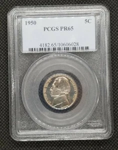 1950 Jefferson Nickel Proof | PCGS PR65 - Picture 1 of 4