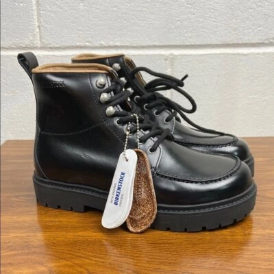 NUEVO EN CAJA Birkenstock Trones Botines Gruesos Cuero Negro EU36/W5 Regular 1010802 Foto 1 de 4