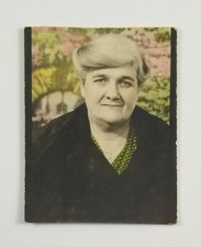 Photobooth Photo Old Woman Color Tinted Vintage Photo