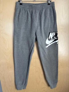 Boys Nike air Jordan grey sweats large logo xl preowned 27.5” inseam - Picture 1 of 9