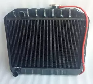 Fit ForJeep 49-64 CJ-3A, 3B, Truck, Station wagon-4 Row Copper Radiator Assembly - Picture 1 of 10