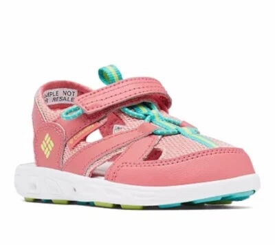 New Columbia Little Kids Techsun Wave Sandal 1 Fisherman Closed Toe Pink - Image 1 of 4