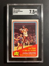 JULIUS ERVING 1972-73 TOPPS #255 ALL-STAR ROOKIE RC SGC 7.5 NEAR MINT+