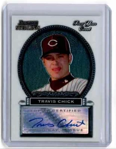 2005 Bowman Sterling Travis Chick RC Auto Cincinnati Reds #BS-TC - Picture 1 of 2