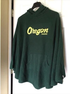 Poncho Kanga Renu Bruzer Oregon Ducks para mujer de gran tamaño con capucha - Verde - Talla única - Imagen 1 de 7