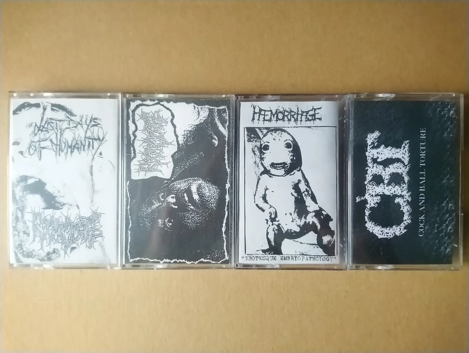 Tapes Lot: C*ck And Ball Torture Last Days Of Humanity Regurgitate Haemorrhage - Image 1 of 1