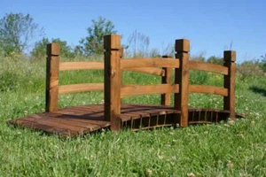Ponte in legno per esterno arredamento giardino calpestabile passaggio - Foto 1 di 1
