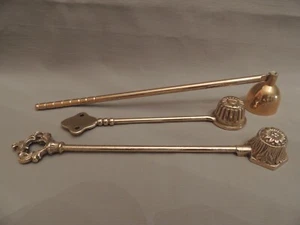 3 Collectible bronze candles snuffers 26cm - 20cm - 16cm - Picture 1 of 9