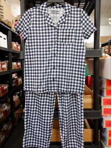 SET PIGIAMA 2 PZ BLU KOHL'S BLU A QUADRI MAGLIA MORBIDA MAGLIA 12 KOHL NUOVO #22011 - Foto 1 di 2