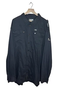 Coogi Shirt Mens Size 6XL Black Vintage Long Sleeve Button Up - Picture 1 of 10