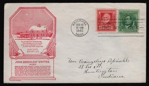 #865 2c John Greenleaf Whittier, Anderson FDC **CUALQUIER 5 = ENVÍO GRATUITO** - Imagen 1 de 1
