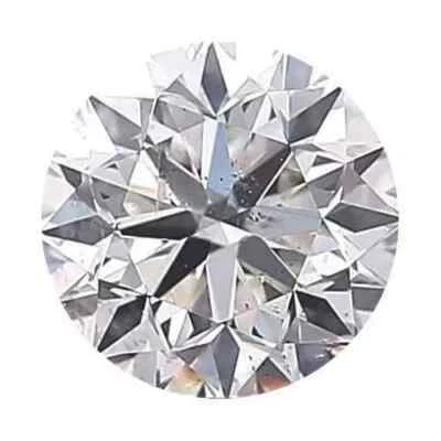 CERTIFIED 3 mm Brilliant Round Cut 0.10 Ct Natural Loose Diamond H/SI3 Grade - Image 1 of 4