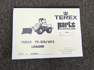 Terex GM Model 72-31B 60C Wheel Loader Parts Catalog Manual Book - Picture 1 of 1