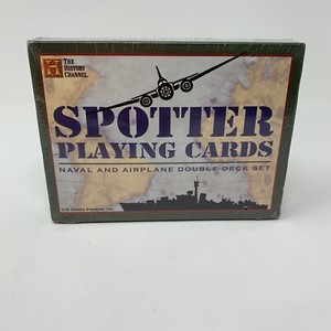 NEW SEALED History Channel Spotter Playing Cards Naval Airplane Double Deck Set