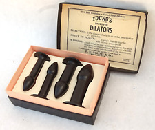 4pc. Antique "Young's Improved Dilators" Medical Aid Quackery Dilation Tools
