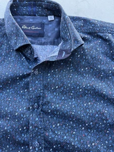 Men's Robert Graham Shirt Multicolor Geometric Button-Down XL Vibrant Pinned - Picture 1 of 12