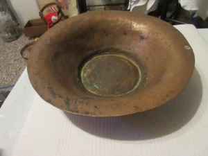 Vintage gehämmert Kupfer Schüssel 11,5" rustikal Bauernhaus Dekor - Bild 1 von 24
