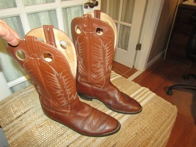 Botas vaqueras buckaroo de cuero marrón talla 10,5 D NOCONA para hombre Foto 1 de 4