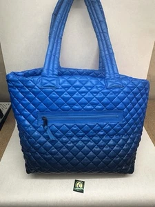 OLIVER THOMAS KITCHEN SINK Large Tote Bag Gradient Blue Tavel Luggage Purse - Picture 1 of 8