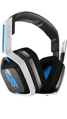 ASTRO GAMING A20 WIRELESS HEADSET GEN 2 FOR PS5, PS4, PC, MAC - WHITE/BLUE NEW. - Image 1 of 4