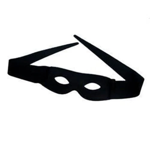 Black Fabric Eye Mask - Zorro - Bandit - Costume Accessory - One Size - Image 1 of 1