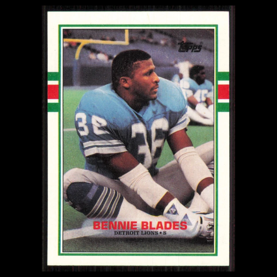 Bennie Blades Rookie #365 1989 Topps Detroit Lions Football Card NFL NM - Image 1 of 3