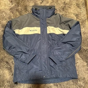 Columbia Jacket Mens M Blue Bugaboo 3 In 1 Fleece Lined Core Interchange  - Picture 1 of 20
