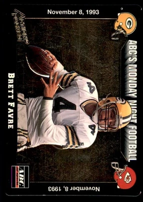 1993 Action Packed Monday Night Football - Brett Favre #38 - Image 1 of 2