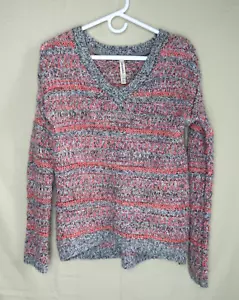 Maglione maglia Aeropostale rosa e grigio donna taglia XS maniche lunghe leggero - Foto 1 di 9