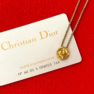 Christian Dior Logo motif Necklace Gold Plated gold 46561 - Picture 1 of 5