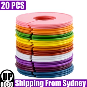 20X Blank Closet Size Dividers Round Clothing Rack Organizer Home Shop Favor New - Picture 1 of 12