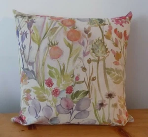 Voyage Hedgerow Autumn Cushion Cover Floral Pillow Cotton Linen Fabric 16"18"Zip - Picture 1 of 7