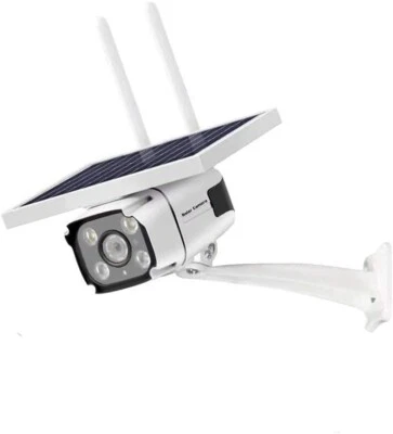 Outdoor Solar Battery Security Camera Recharge WiFi  Night Vision IP67 Motion - Image 1 of 4