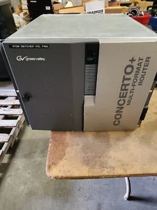 Grass Valley Concerto + Multi-Format Router /w Cards - 32x32 Analog Audio X2 ++ - Picture 1 of 23