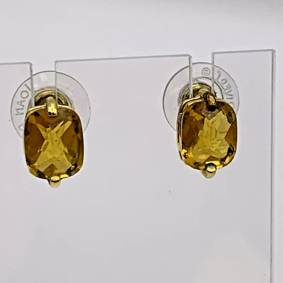 Joan Rivers Amber Crystal Stud Earrings 1533 - Image 1 of 4