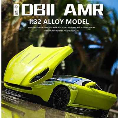 1:32 Aston Martin DB11 AMR Alloy Sports Car Diecast Toy Vehicle Metal Toy Model - Image 1 of 4