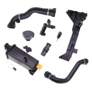 Kit de 9 piezas tapa del tanque de expansión mangueras termostato sensores placa de montaje para BMW E46 - Imagen 1 de 10