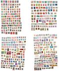 Lot de différents timbres de collection dans le monde entier avec timbres livre de stock (utilisé)