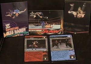 Jeff Hardy WWF Fleer 2001 Raw Edition Raw Deal WWE Action Topps The Hardy’sCards