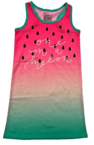 Cat & Jack Girls Watermelon Nightgown Summer Color Pink Green Size XS (4/5) NEW - Picture 1 of 4