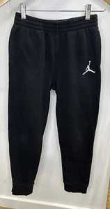 Jordan  Fleece Pants Boys Size L Joggers Basketball Black Color - Picture 1 of 9
