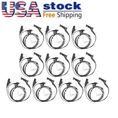 10x PTT Mic Earpiece Headset For XiR P8600 XiR P8608 XiR P8660 XiR P8668 Radio - Image 1 of 4