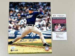 Archivo de fotos 8x10 firmado por Trevor Hoffman certificado de autenticidad JSA Padres Cerveceros Marlins Salón de la fama ASG - Imagen 1 de 4