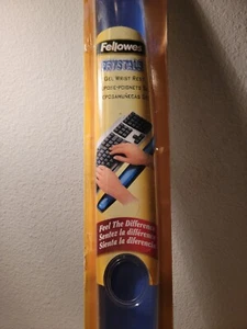 Fellowes Gel Crystals Wrist Rest Keyboard Blue CRC91137 2005 NOS Open Box 19" - Picture 1 of 7