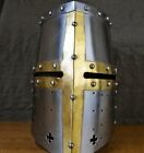 Helmet Larp Medieval Knight Templar Crusader Costume Armor Gift for Halloween