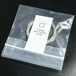 22 Gauge Copper Neon Tie-Wire, Silver color, 10 feet in length Ships FREE - Picture 1 of 4